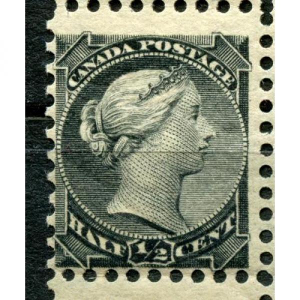 Canada Small Queen 1/2c Block of 4 MM inc Re-Entry Doubling of Radial Lines etc #5 image