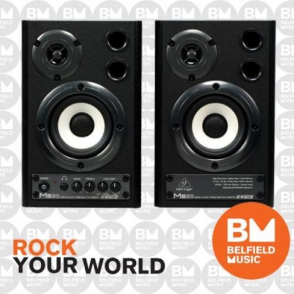 Behringer MS20 Studio Monitor Studio Speakers 20 Watt MS-20 - BNIB - BM #1 image