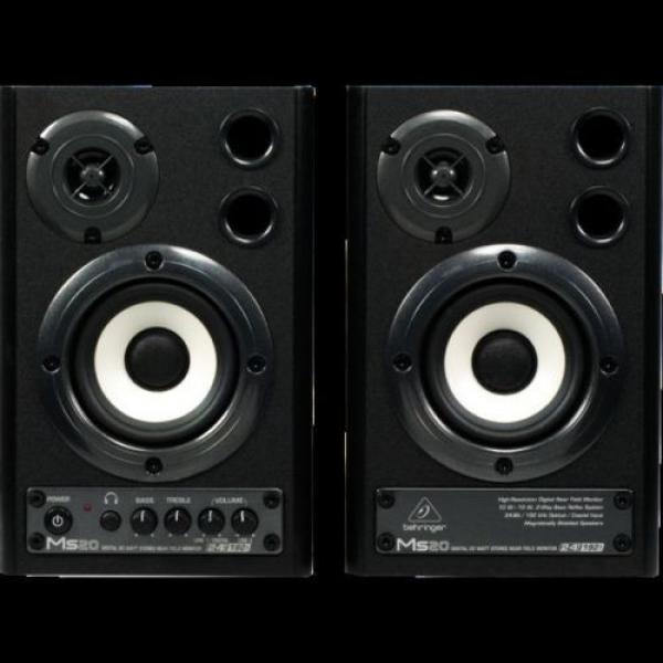 Behringer MS20 Studio Monitor Studio Speakers 20 Watt MS-20 - BNIB - BM #2 image