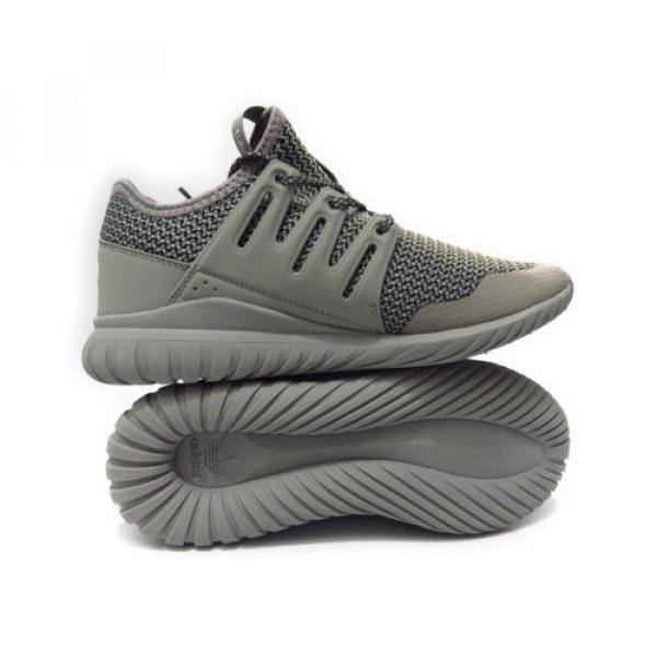 [S76022] ADIDAS TUBULAR RADIAL SOLID GREY GRADE SCHOOL BIG KIDS SNEAKER Sz 5 #4 image