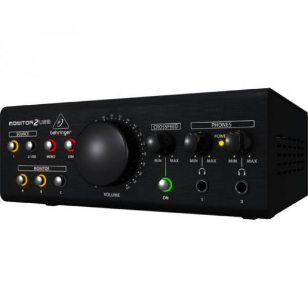 New Behringer MONITOR2USB Speaker &amp; Headphone Monitor VCA Audio USB Interface #3 image