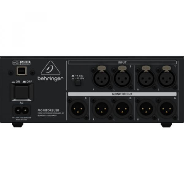 New Behringer MONITOR2USB Speaker &amp; Headphone Monitor VCA Audio USB Interface #4 image