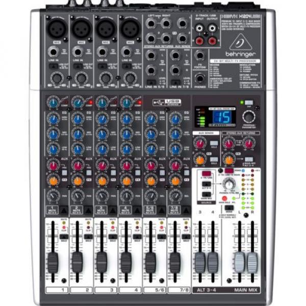 Behringer Xenyx X1204USB 12-Input USB Audio Mixer w/ Effects l Authorized Dealer #2 image