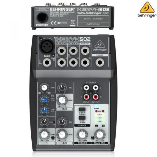 Behringer Xenyx 502 5-Channel Compact Audio Mixer NEW l USA Authorized Dealer #1 image