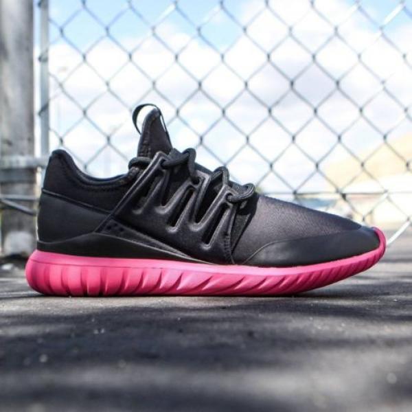 adidas Originals Men&#039;s Tubular Radial Black/Crimson Sneaker S75393 New Size-10 #1 image