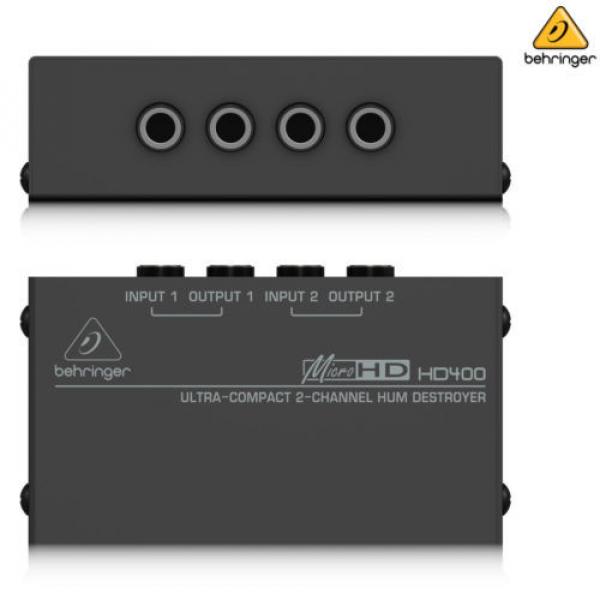 Behringer MicroHD HD400 Compact Hum Eliminator Destroyer l USA Authorized Dealer #1 image