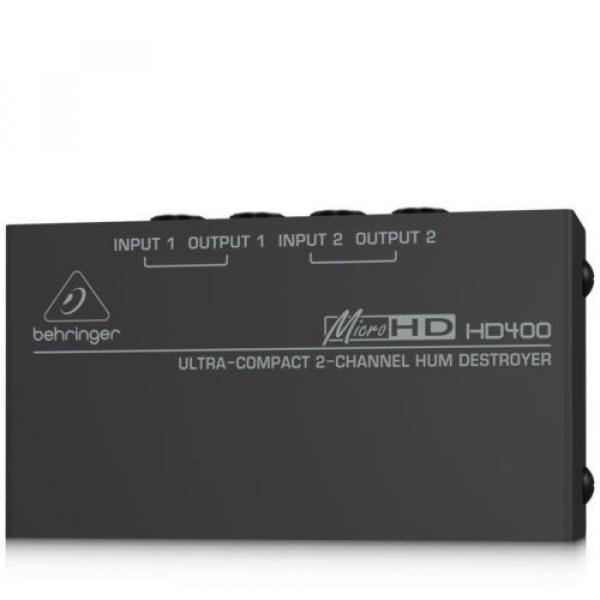 Behringer MicroHD HD400 Compact Hum Eliminator Destroyer l USA Authorized Dealer #4 image