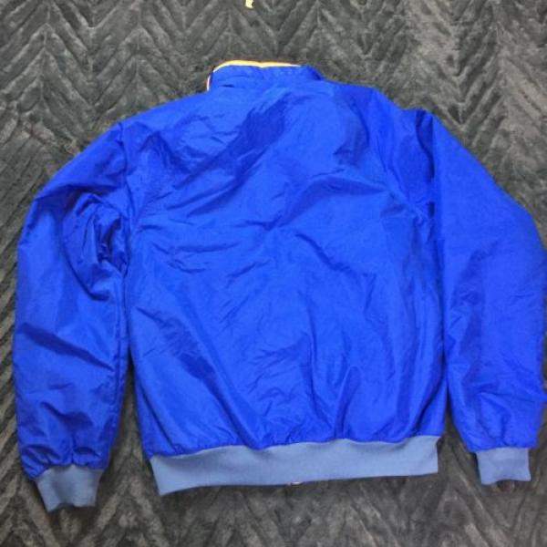 Columbia Men&#039;s VTG 80s 90s Blue Orange Zip Radial Sleeve Winter Ski Jacket Sz M #6 image