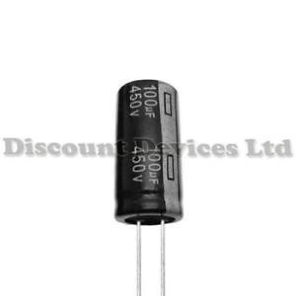 2x 100uF 450V Radial Electrolytic Capacitor 105C #1 image