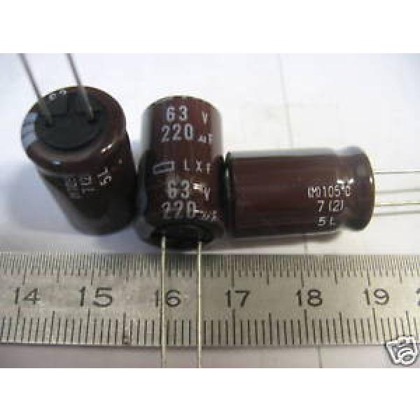 Lot de 20 - Capacitor condo condensateur 220µF 220MF 63V Radial 105°C #1 image