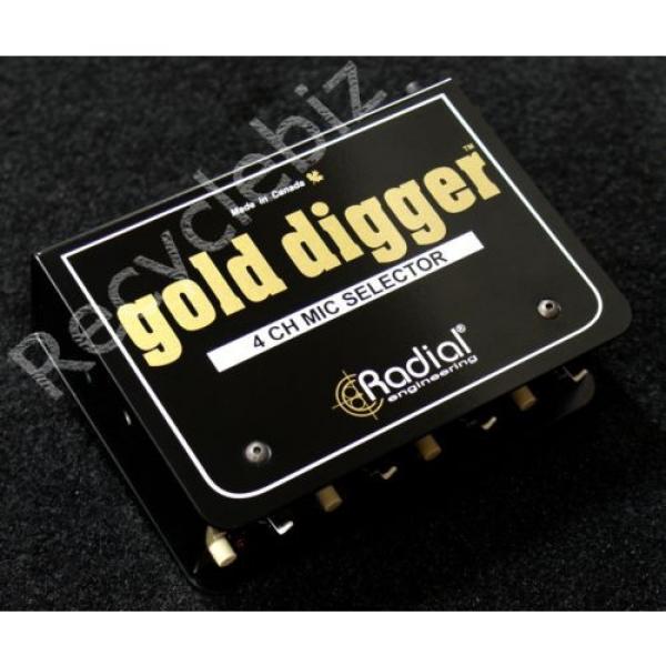 NEW! Radial Engineering Gold Digger 4 Channel Mic Selector Switch Studio #1 image