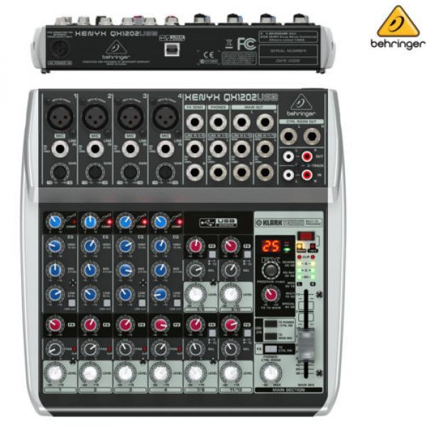 Behringer Xenyx QX1202USB Premium Audio Interface Mixer l USA Authorized Dealer #1 image