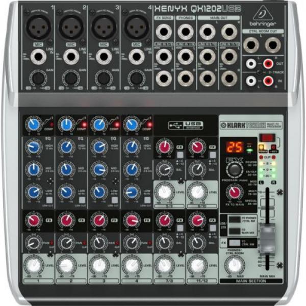 Behringer Xenyx QX1202USB Premium Audio Interface Mixer l USA Authorized Dealer #2 image