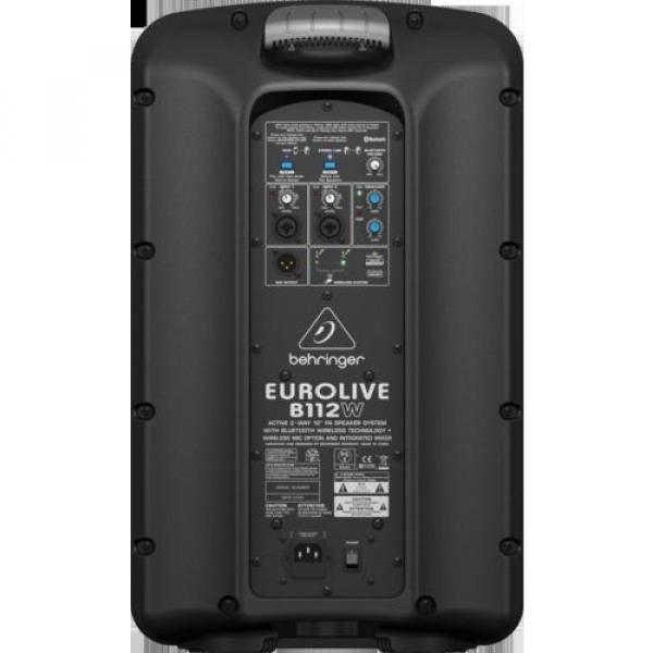 Behringer EUROLIVE B112W Active PA Speaker 2-Way 12&#039;&#039; Inch w/ Bluetooth Wireless #4 image