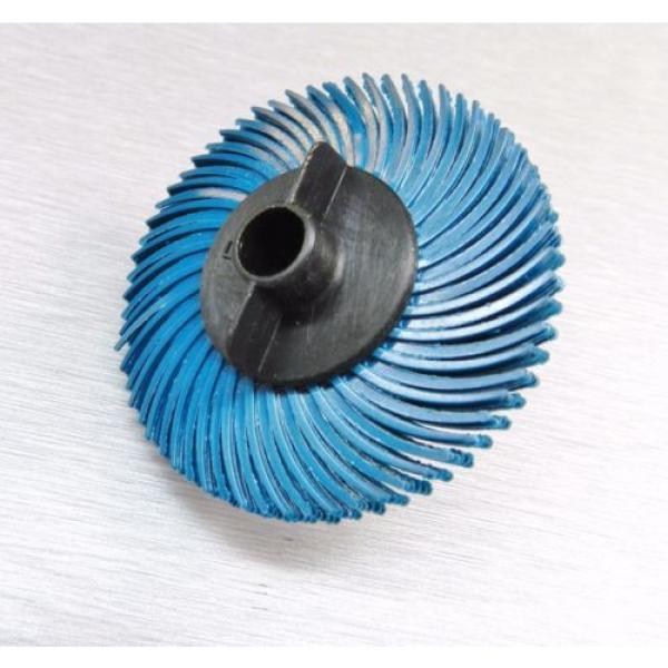 3M RADIAL BRISTLE DISC 2&#034; BLUE 400 GRIT 6 PLY FINISHING BRUSH MOUNTED on HUB #5 image