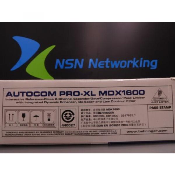 Behringer Autocom PRO-XL MDX1600 Interactive Reference 2-Channel Expander Gate #3 image