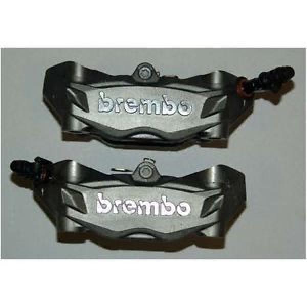 COPPIA PINZE RADIALI BREMBO BREMBO RADIAL FRONT BREAKE CALIPER INTERASSE 100mm ( #1 image