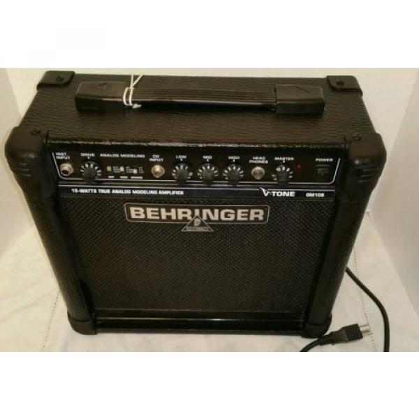 Behringer V-Tone GM108 True Analog Modeling Guitar Amp CD Input Headphone Out #2 image