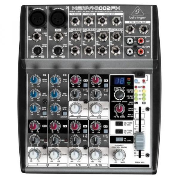 Behringer Xenyx 1002FX Premium 10-Ch Audio Multi Mixer NEW l Authorized Dealer #2 image