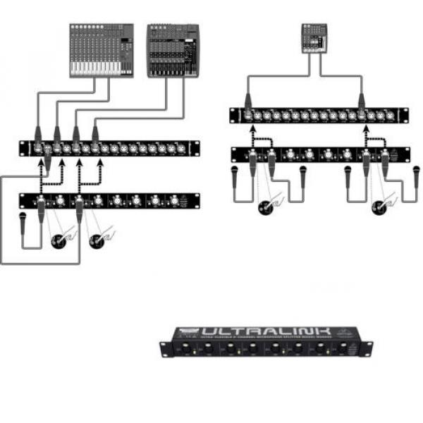 Behringer ULTRALINK MS8000 8-Channel Microphone Splitter NEW l Authorized Dealer #4 image