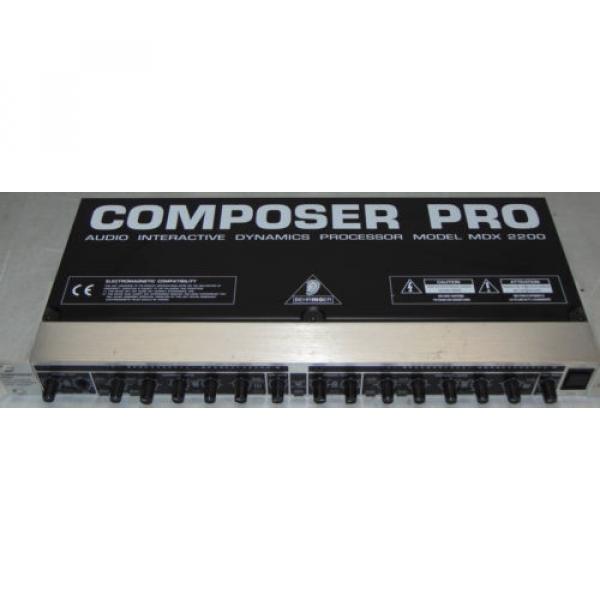 BEHRINGER MDX-2200 Composer Pro Audio Dynamics Processor #3 image