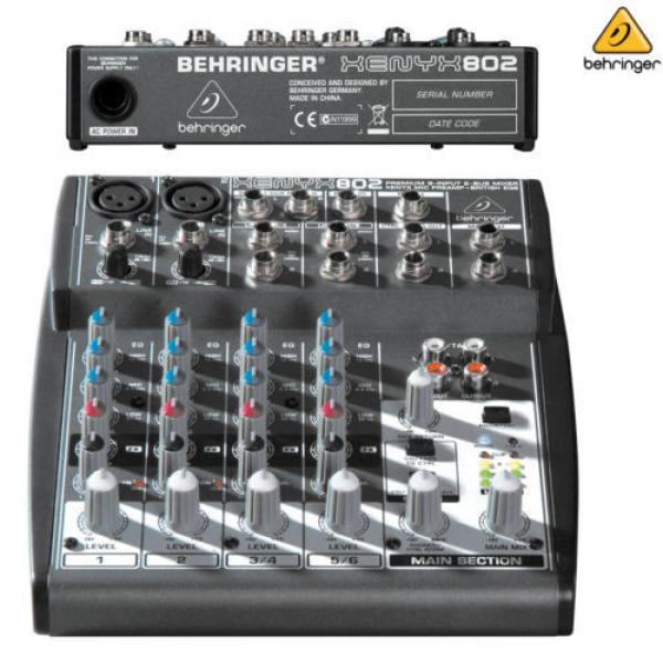 Behringer Xenyx 802 Compact 8-Channel Audio Mixer NEW l USA Authorized Dealer #1 image