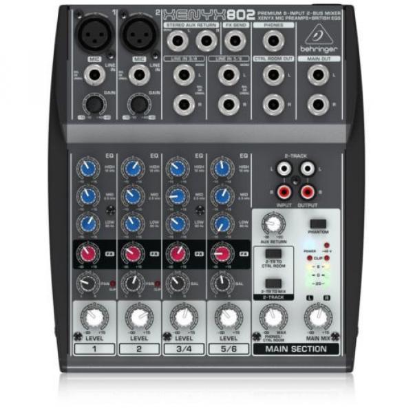 Behringer Xenyx 802 Compact 8-Channel Audio Mixer NEW l USA Authorized Dealer #2 image