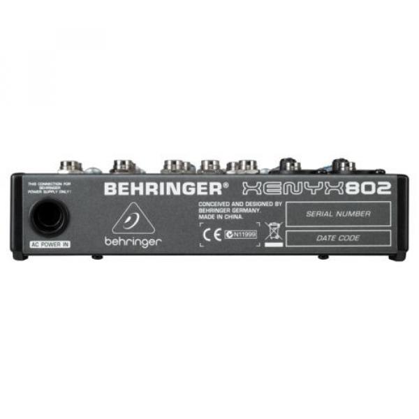 Behringer Xenyx 802 Compact 8-Channel Audio Mixer NEW l USA Authorized Dealer #4 image