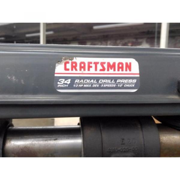 CRAFTSMAN 34&#034; RADIAL ARM DRILL PRESS Model No. 149.21334 #6 image