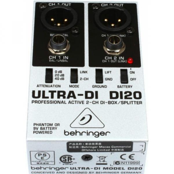 New Behringer Ultra-DI DI20 Direct box Buy it Now! Make Offer! Auth Dealer! #3 image