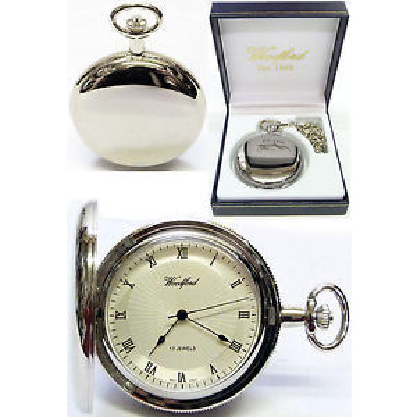 Woodford Hunter Pocket Watch, 17 Jewel CP Radial Face with Free Engraving (1054) #1 image