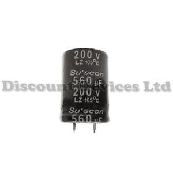 560uF 200V Radial Electrolytic Capacitor 105C #1 image