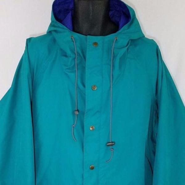 Columbia Sportswear Rain Jacket Vtg 90s Radial Sleeve Teal Green Mens Sz XL EUC #1 image