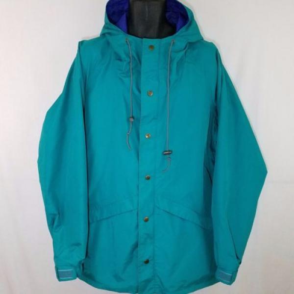 Columbia Sportswear Rain Jacket Vtg 90s Radial Sleeve Teal Green Mens Sz XL EUC #2 image