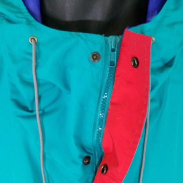 Columbia Sportswear Rain Jacket Vtg 90s Radial Sleeve Teal Green Mens Sz XL EUC #3 image