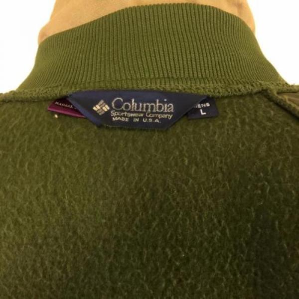 VINTAGE COLUMBIA RADIAL SLEEVE CANVAS HUNTING JACKET SIZE L FLEECE INTERCHANGE #10 image