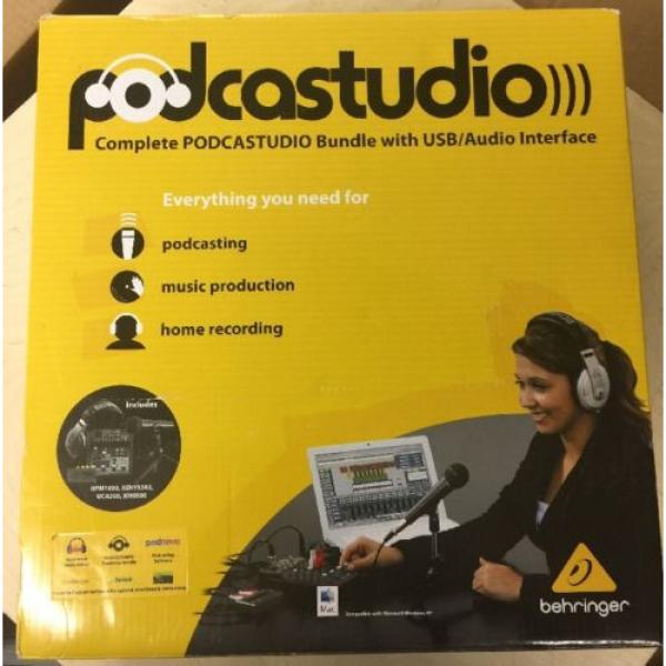 Behringer PODCASTUDIO USB Podcast Studio - Xenyx 502 mac music production #1 image