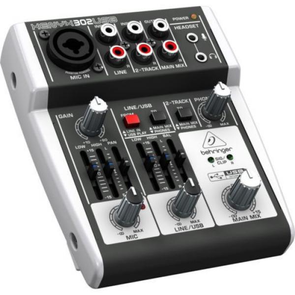 Behringer Xenyx 302USB Premium Mixer Audio Interface NEW l USA Authorized Dealer #4 image