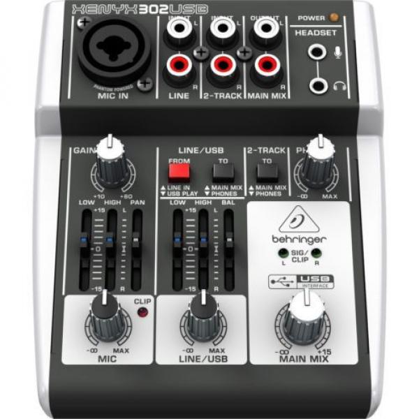 Behringer Xenyx 302USB Premium Mixer Audio Interface NEW l USA Authorized Dealer #5 image