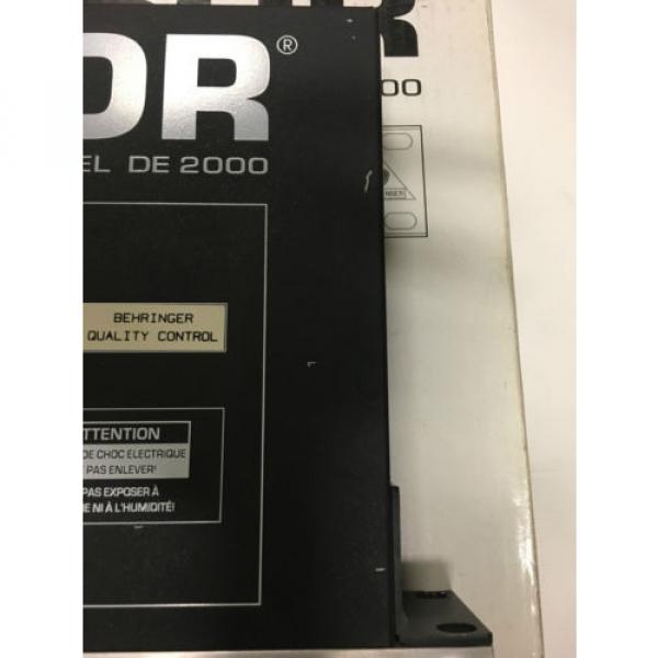 Behringer DE 2000 Suppressor Feedback Processor #3 image