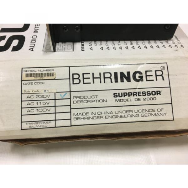 Behringer DE 2000 Suppressor Feedback Processor #9 image