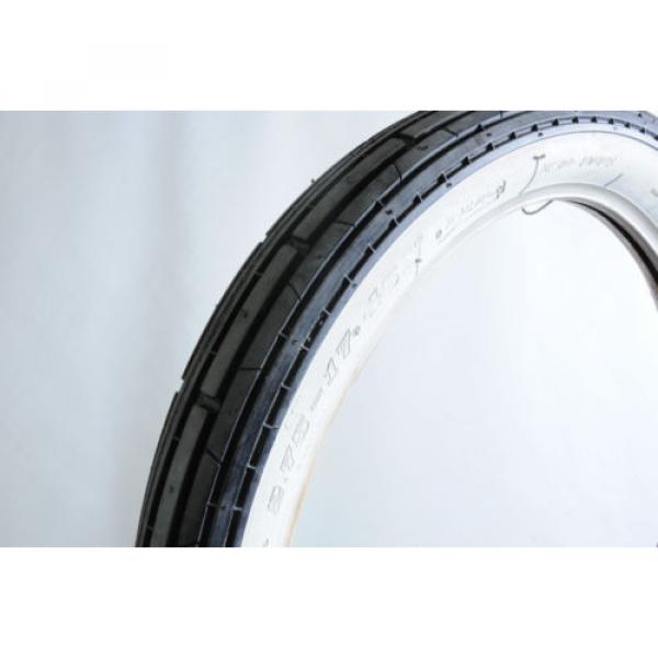 17 x 2.75 45N 2PR WHITEWALL MOPED MOTORBIKE TYRE VINTAGE ANTIQUE RADIAL TREAD #2 image