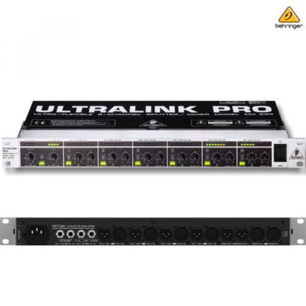 Behringer MX882 Ultralink Pro 8-Channel Splitter Mixer NEW l Authorized Dealer #1 image