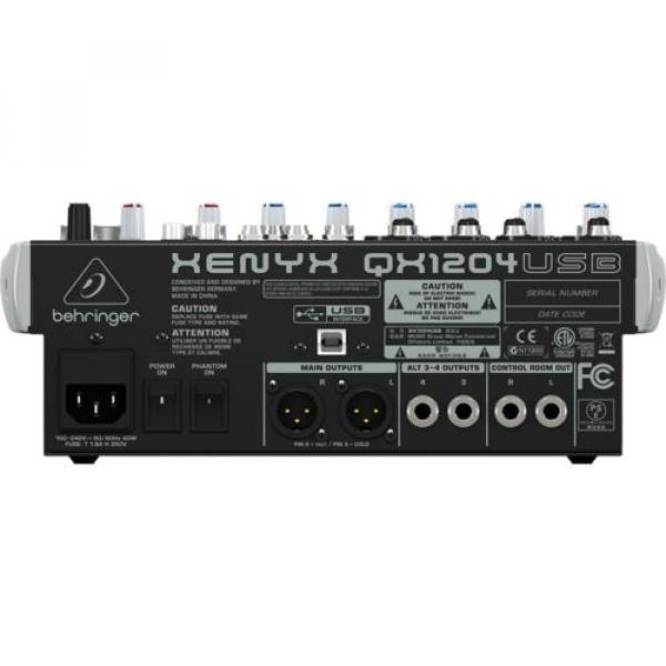 Behringer Xenyx QX1204USB USB Audio Interface Mixer NEW l USA Authorized Dealer #3 image