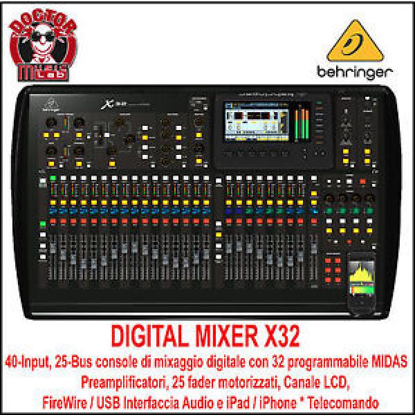 MIXER DIGITALE BEHRINGER X32 - 40 INPUT / FADER MOTORIZZATI / INTERFACCIA USB #1 image