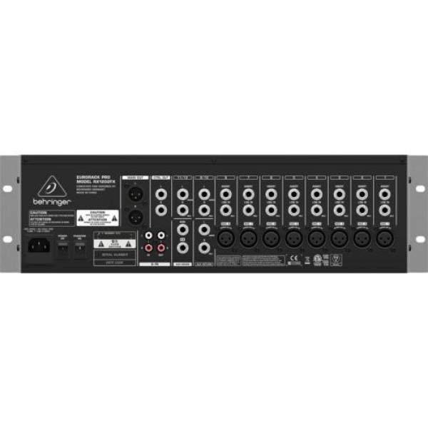 Behringer RX1202FX Rack Mount Line Microphone Mixer NEW l USA Authorized Dealer #4 image