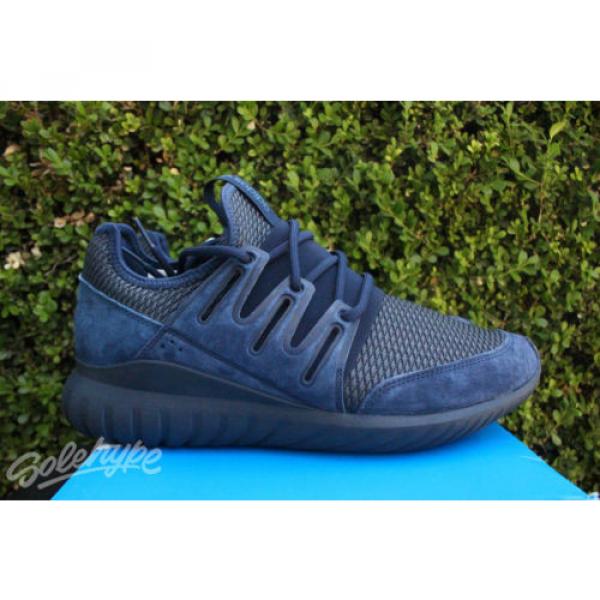 ADIDAS ORIGINALS TUBULAR RADIAL SZ 11.5 COLLEGIATE NAVY MARINE BLACK S76722 #5 image