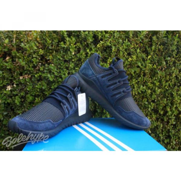 ADIDAS ORIGINALS TUBULAR RADIAL SZ 11.5 COLLEGIATE NAVY MARINE BLACK S76722 #11 image