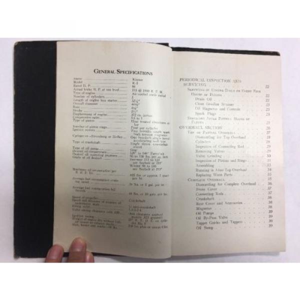 1929 Kinner K5 Radial Aircraft Engine Original Instructions For Care &amp; Operation #3 image