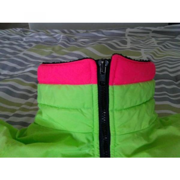 Columbia NEON GREEN SKI JACKET Men XL Black Fleece Lined 90s BUGABOO Radial #4 image